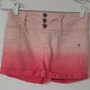 SO Dip-Dye Pink Ombre Shorts - Size 14